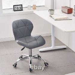 1/2PCS Cushioned Computer Desk Office Chair Chrome Legs Lift Swivel Adjustable
