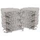 12x French Mattress Seat Cushions Luxury Cotton Garden Chair Support Pad Grey