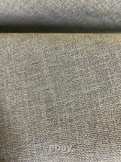 15 mt chenille heavy grey upholstery curtain cushion bed caravan chair fabric
