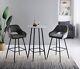 1x2x Bar Stools Velvet Chairs Breakfast Chairs Kitchen Cushioned Cafe Chairs Uk