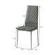 2/4/6 Pcs Pvc Fabric Soft Cushion Seat Kitchen Dining Chair High Backrest Chairs
