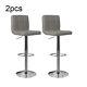 2×bar Stools Leather Chairs Breakfast Chairs Swivel Gas Lift Kitchen Cushioned
