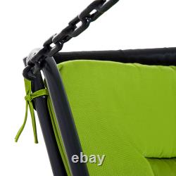 2 Seater Swing Chair Bed Hammock Bed Seat with Adjustable Canopy Cushion