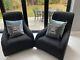 2 X Camerich Grey Arm Chairs Excellent Condition (cushions Not Included)