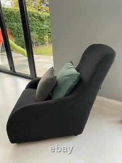 2 X Camerich Grey Arm Chairs Excellent Condition (Cushions Not Included)