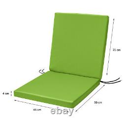 50 pcs x Lime Green Waterproof High Back Chair Cushions