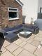 7 Seater Large Grey Complete Rattan Garden Furniture Set Great Condition