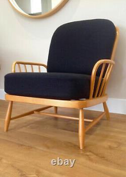 A NEW SET OF CUSHIONS FOR AN ERCOL JUBILEE CHAIR in WOOL or LINEN MIX FABRIC