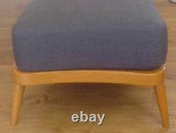A SET OF NEW CUSHIONS for an ERCOL CHAIR & FOOTSTOOL WOOL or LINEN MIX FABRIC