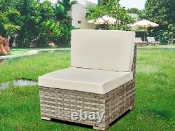 All-weather Rattan Garden Furniture Sets 4 Seater Patio Sofas with Coffee Table