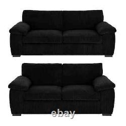 Amalfi Dino jumbo cord 3 and 2 seater formal back sofa Armchair Swivel chair