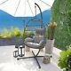 Azura Rattan Egg Chair Swing Garden Patio Hanging Seat Hammock With Cushions