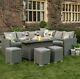 Bracken Outdoors Furniture Set With Corner Casual Dining + Gas Fire Pit