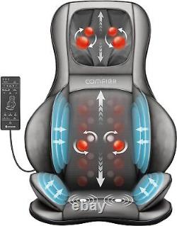 COMFIER Shiatsu Back Massager with Heat -Deep Tissue Kneading Massage Chair