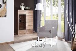 Chair Set Group Seat Cushion Armchair Design Lehn Complete Textile Grey Colour