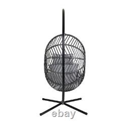 Charles Bentley Egg Shaped Swing Chair Grey Hanging Seat