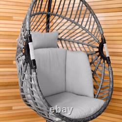 Charles Bentley Egg Shaped Swing Chair Grey Hanging Seat