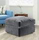 Chenille Fabric 3 2 Seater Corner Sofa All Grey Swivel Chair Armchair Soft Suite