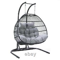 Cocoon Egg Chair Hanging Swing Folding Single Double Garden Furniture Outdoor
