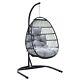 Cocoon Egg Chair Hanging Swing Folding Single Double Garden Outdoor Furniture