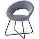 Curved Velvet Moon Accent Chair Lounge Bedroom Leisure Tub Dining Vanity Makeup