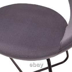 Curved Velvet Moon Accent Chair Lounge Bedroom Leisure Tub Dining Vanity Makeup