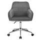 Cushioned Computer Office Chair Lift Swivel Height Adjustable Home Chair Velvet