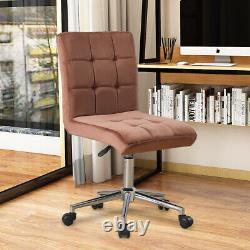 Cushioned Velvet Home Office Chair Swivel Adjustable Computer Desk Chair Modern