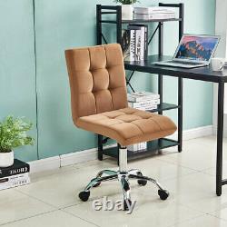 Cushioned Velvet Home Office Chair Swivel Adjustable Computer Desk Chair Modern