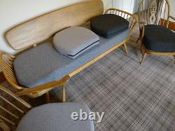 Cushions & Covers Only. Ercol 203 Chair. Charcoal Grey Stitch Camira FL768