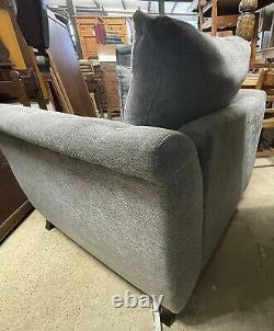 DFS Delilah Grey Armchair With Aztec Scatter Back Cushion