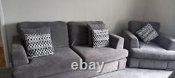 Dfs Sofa Bed And Chair Freya Grey Graphite
