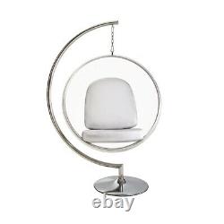 Eero Aarnio Acrylic Ball Chair Stand and Grey Cushions Brand New