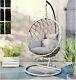 Egg Chair Rattan Garden Furniture Weave Double/single Outdoor Hanging Black/grey