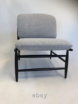 Ercol Von Chair in Black Ash & Grey C712 RRP £1570