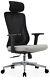 Ergonomic Adjustable Fabric Office Chair With Armrests And Mesh Gas Lift Uk