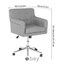Ergonomic Computer Desk Office Chair Cushioned 360° Swivel Lift 5 Legs Casters