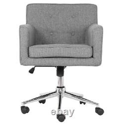 Ergonomic Computer Desk Office Chair Cushioned 360° Swivel Lift 5 Legs Casters