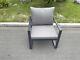 Fimous Aluminum Outdoor Garden Furniture Single Arm Chair Sofa With Cushion Grey