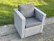 Fimous Rattan Arm Chair Sofa Outdoor Garden Furniture With Seat And Back Cushion
