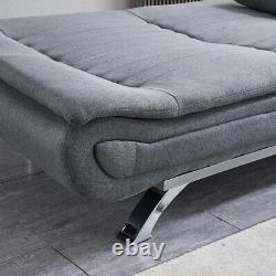 Foldable Couch Sofabed Adjustable Chair 3 Seater Sofa 3ft6 Bed for Living Room
