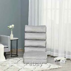Foldable Lazy Chair Floor Sofa Bed Reclining Lounge Padded Cushion Seater Grey