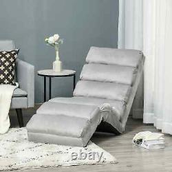 Foldable Lazy Chair Floor Sofa Bed Reclining Lounge Padded Cushion Seater Grey