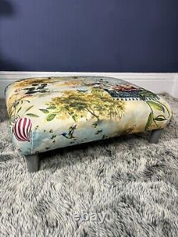 French fairytale inspired chair footstool cushion set armchair louis queen anne
