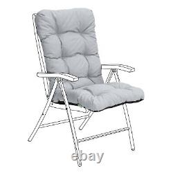 Gardenista Outdoor High Back Chair Tufted Padded Cushions Patio Water Resistant