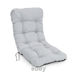 Gardenista Outdoor High Back Chair Tufted Padded Cushions Patio Water Resistant