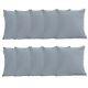 Grey 18 Water Resistant Outdoor Scatter Cushion Covers With Filling Pads Garden