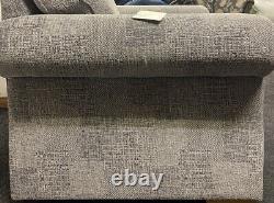 Grey Fabric Premium Pattern 1Seater Sofa Chair Cushion Pillow Living Room Study