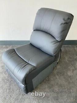Grey Genuine Leather Gaming Chill Out Lounge Chair With Cushioned Padded Seat