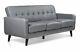 Grey Pu Sofas 3+2 Seaters & Chairs. Compact Range Free Next Day Available